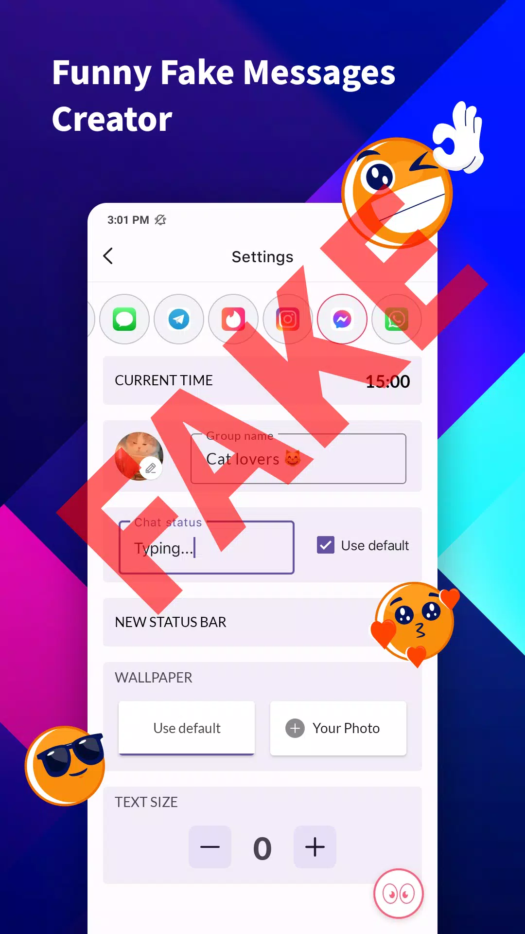 iFake:Fake Chat Messages