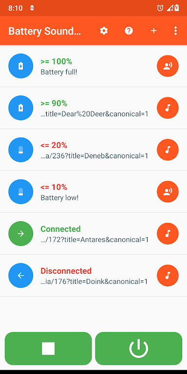 Battery Sound Notification Battery Sound Notification