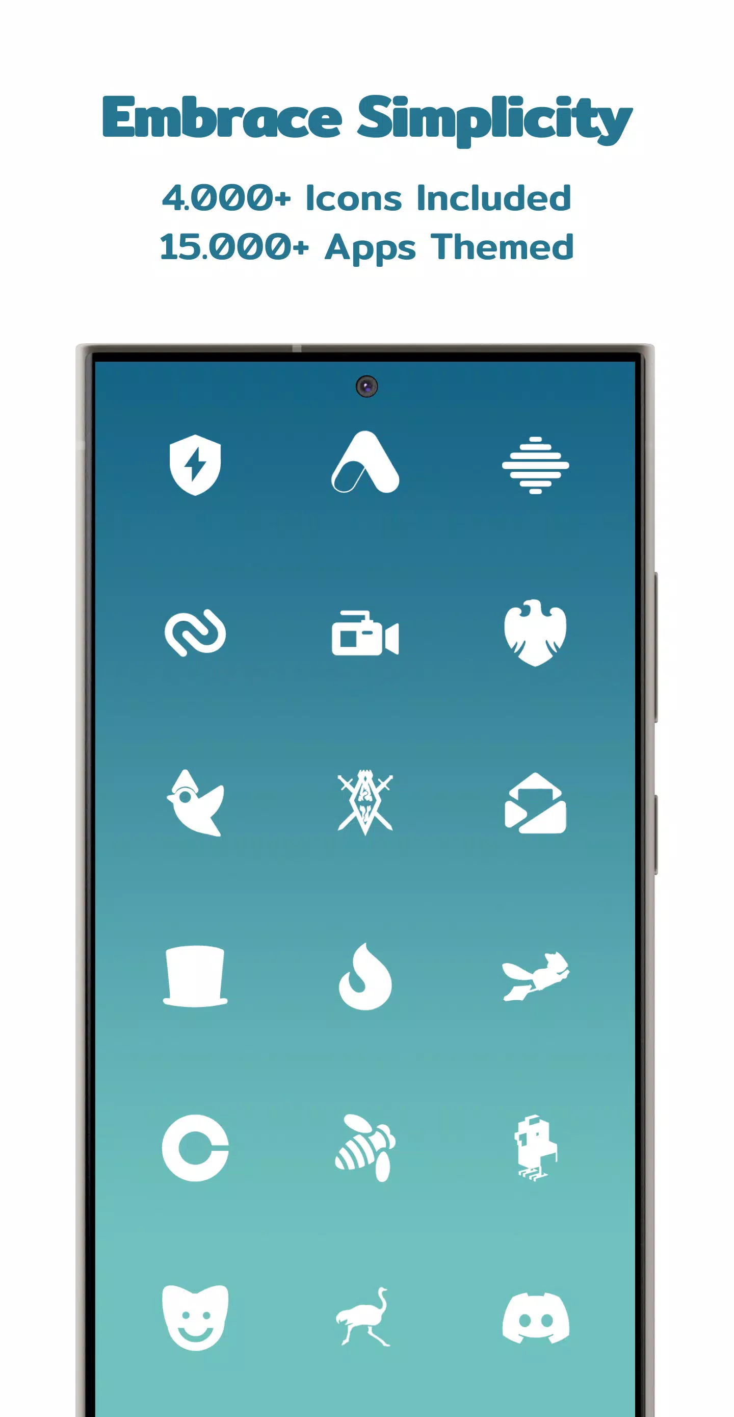 Simply Minimal White Icon Pack