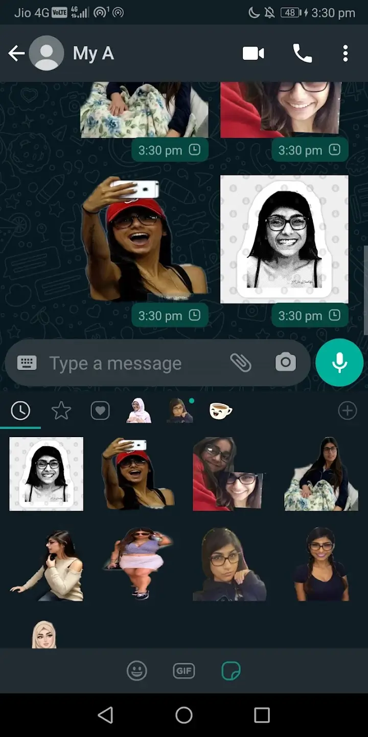 Mia Khalifa Stickers Whatsapp