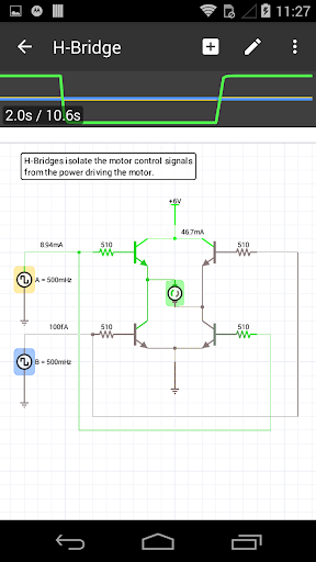 iCircuit Electronics Simulator