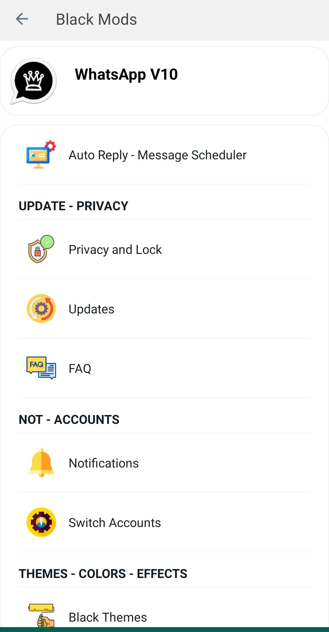 Black WhatsApp