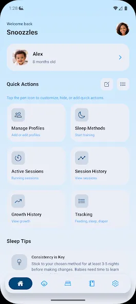 Snoozzles: Sleep Trainer & Log