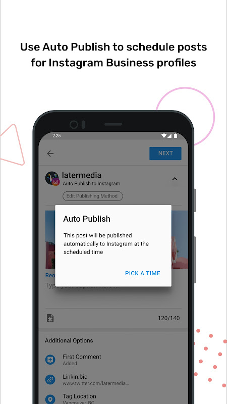 Later - Schedule for Instagram Later - Schedule for Instagram