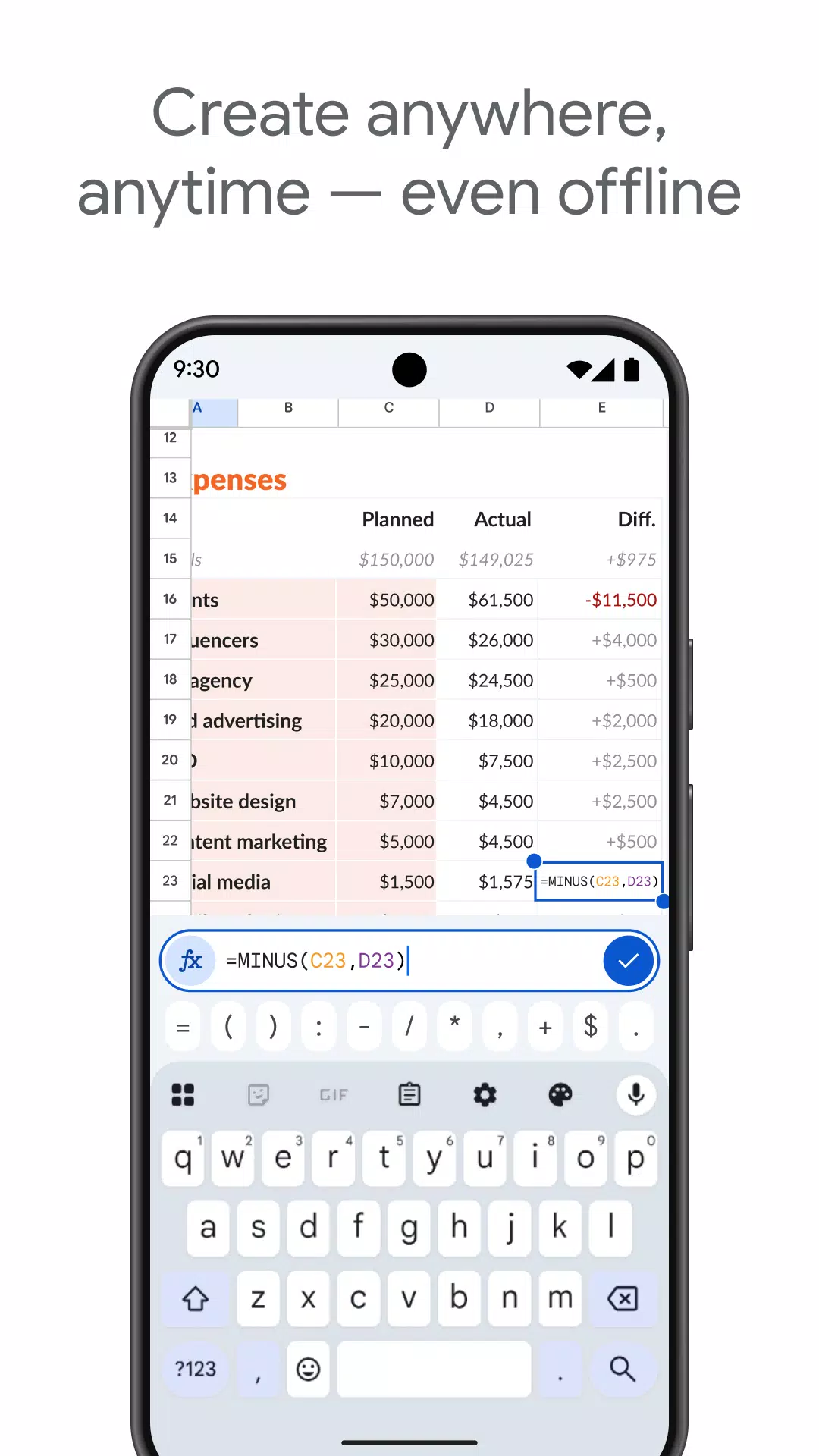Google Sheets Google Sheets