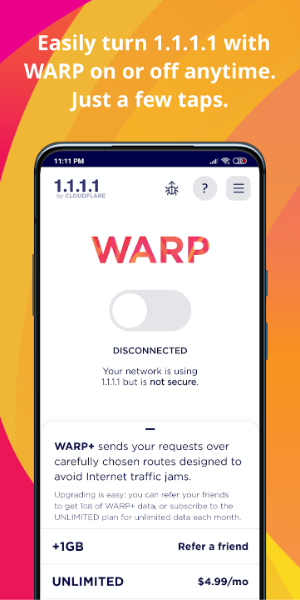 1.1.1.1 WARP: Safer Internet 1.1.1.1 WARP: Safer Internet