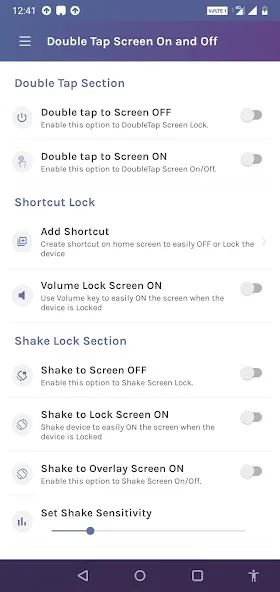 Double Tap Screen On and Off