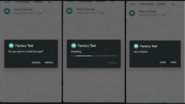 Factory Test