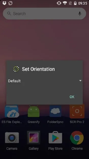 Set Orientation