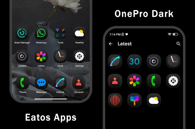 OnePro Dark – Icon Pack apk