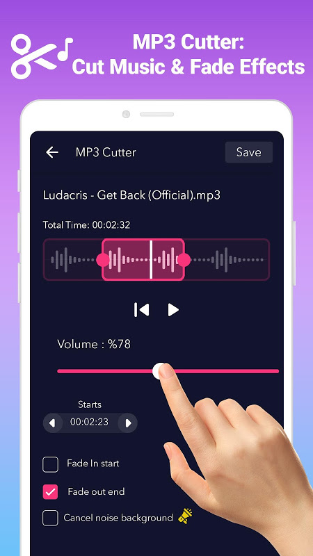 AudioApp MP3 Cutter, Ringtone Maker, Voice Changer AudioApp MP3 Cutter, Ringtone Maker, Voice Changer