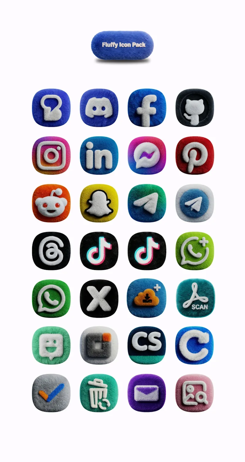 One UI Fluffy Icon Pack