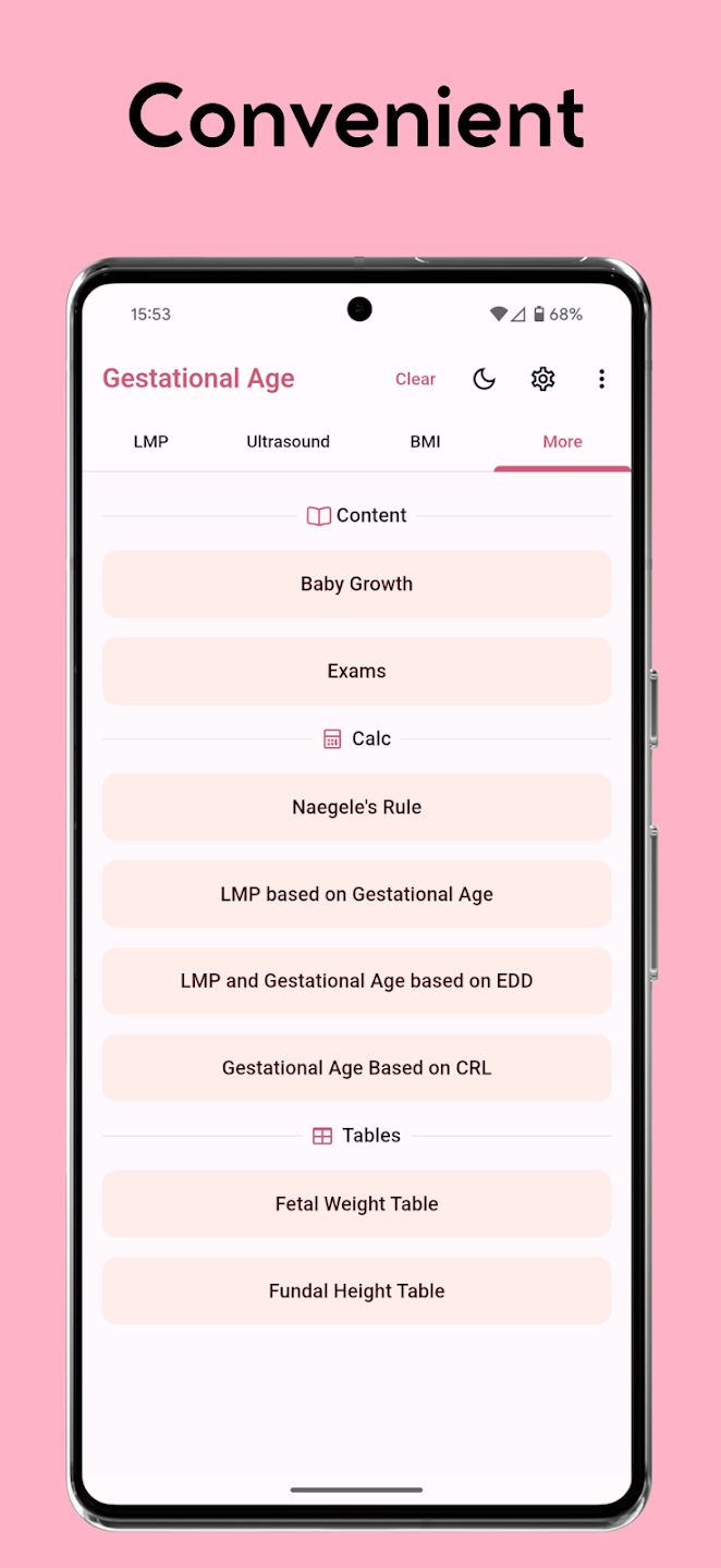 Gestational Age Gestational Age