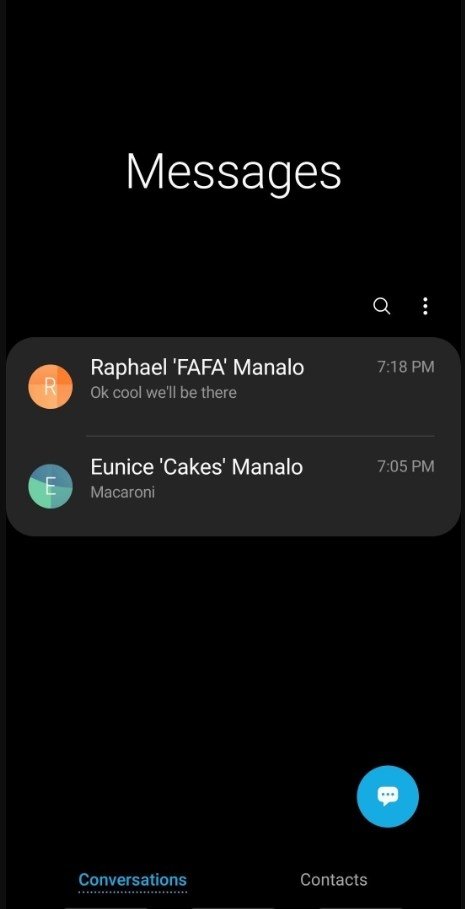 Samsung Messages