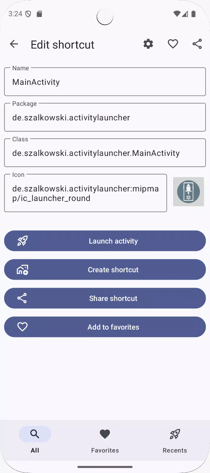 Activity Launcher