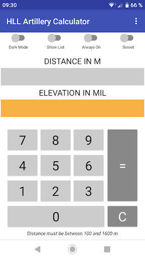 HLL Artillery Calculator APK