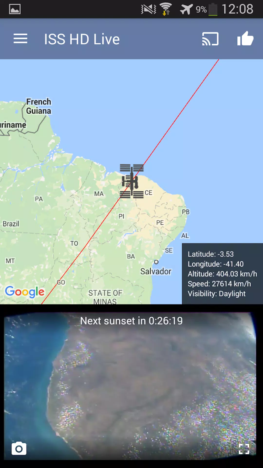 ISS Live Now: Live Earth View ISS Live Now: Live Earth View