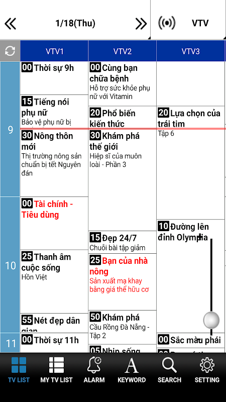 TV Vietnam - broadcast time TV Vietnam - broadcast time