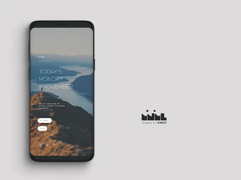 Minimal Outline KWGT Minimal Outline KWGT