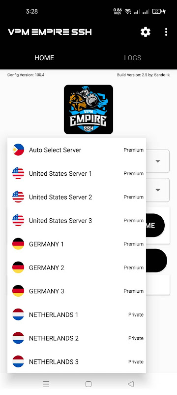VPN EMPIRE SSH
