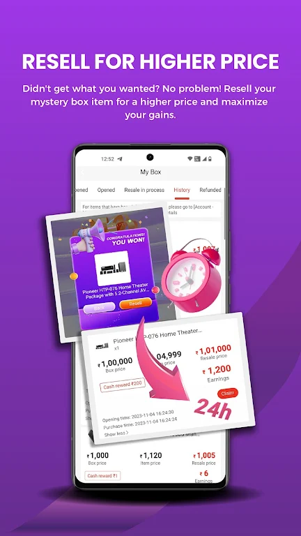 HIBOX: Resell & Earn, 100% Win