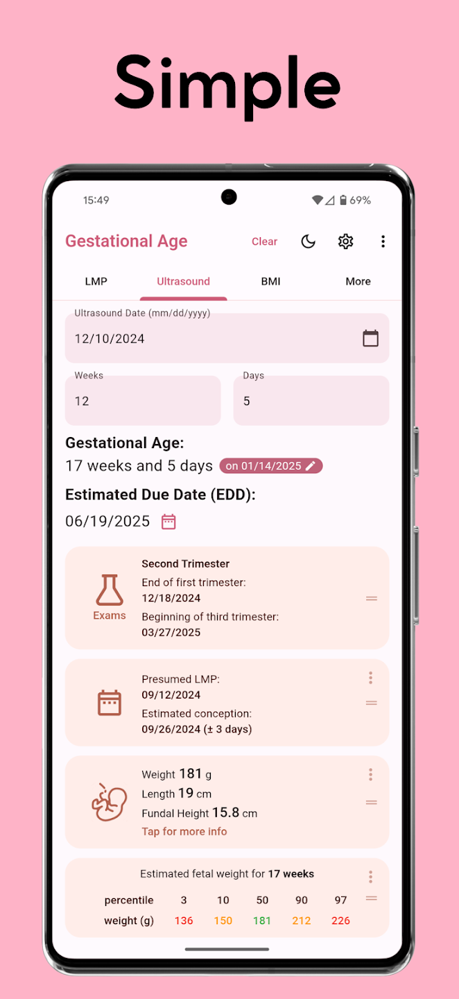 Gestational Age Gestational Age