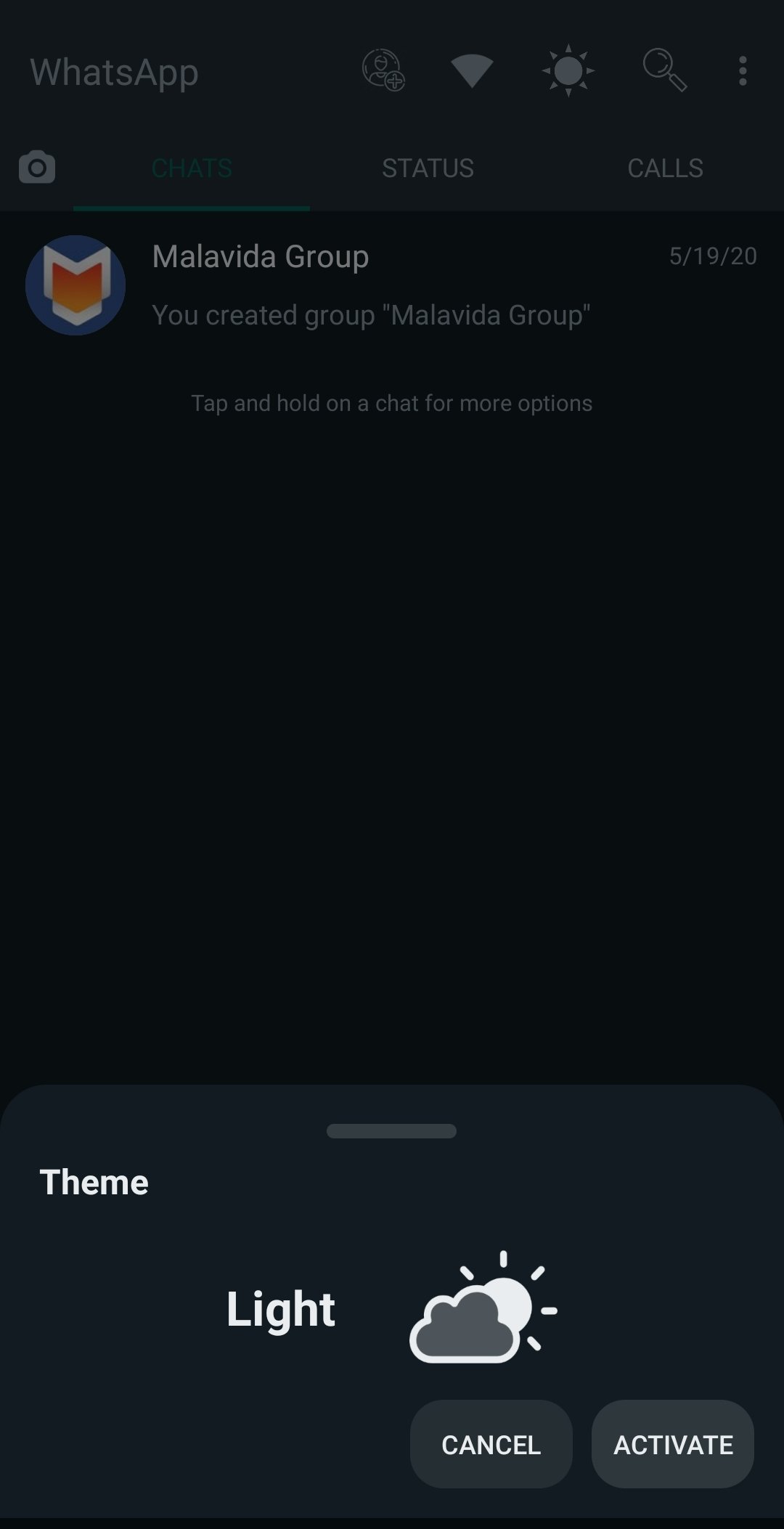 Black WhatsApp