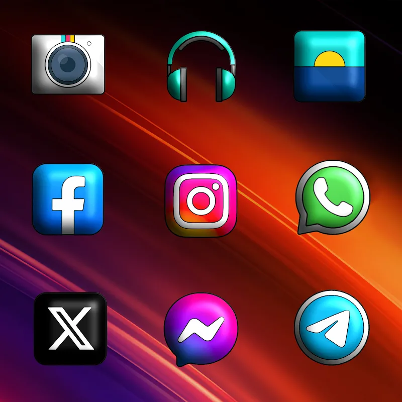 Oxigen 3D - Icon Pack