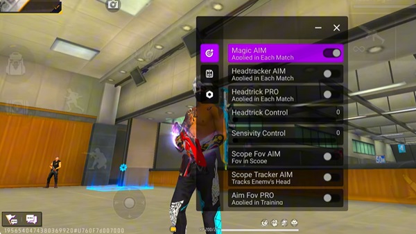 Painel Garena Menu