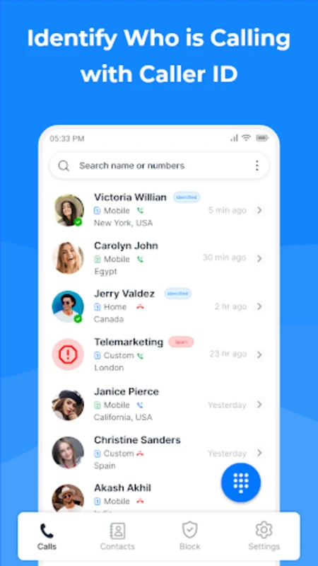 Show Caller ID &amp; Spam Blocker