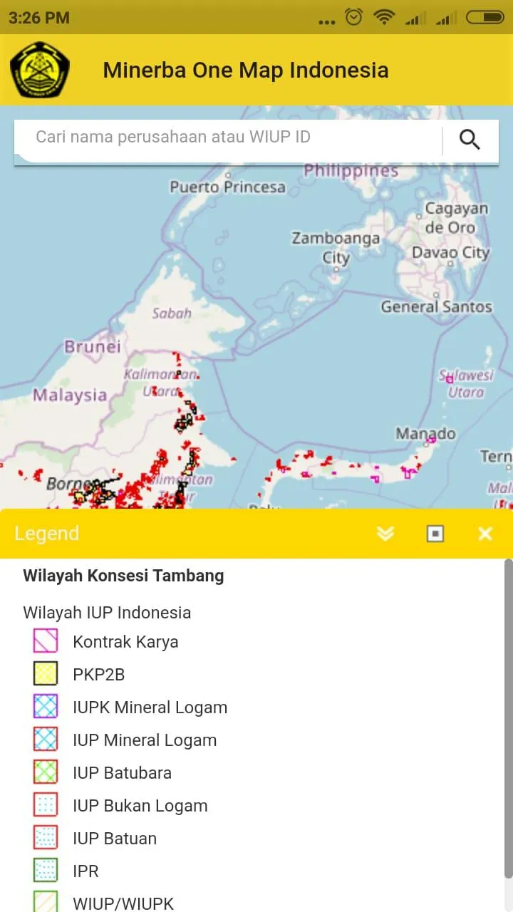 Minerba One Map Indonesia
