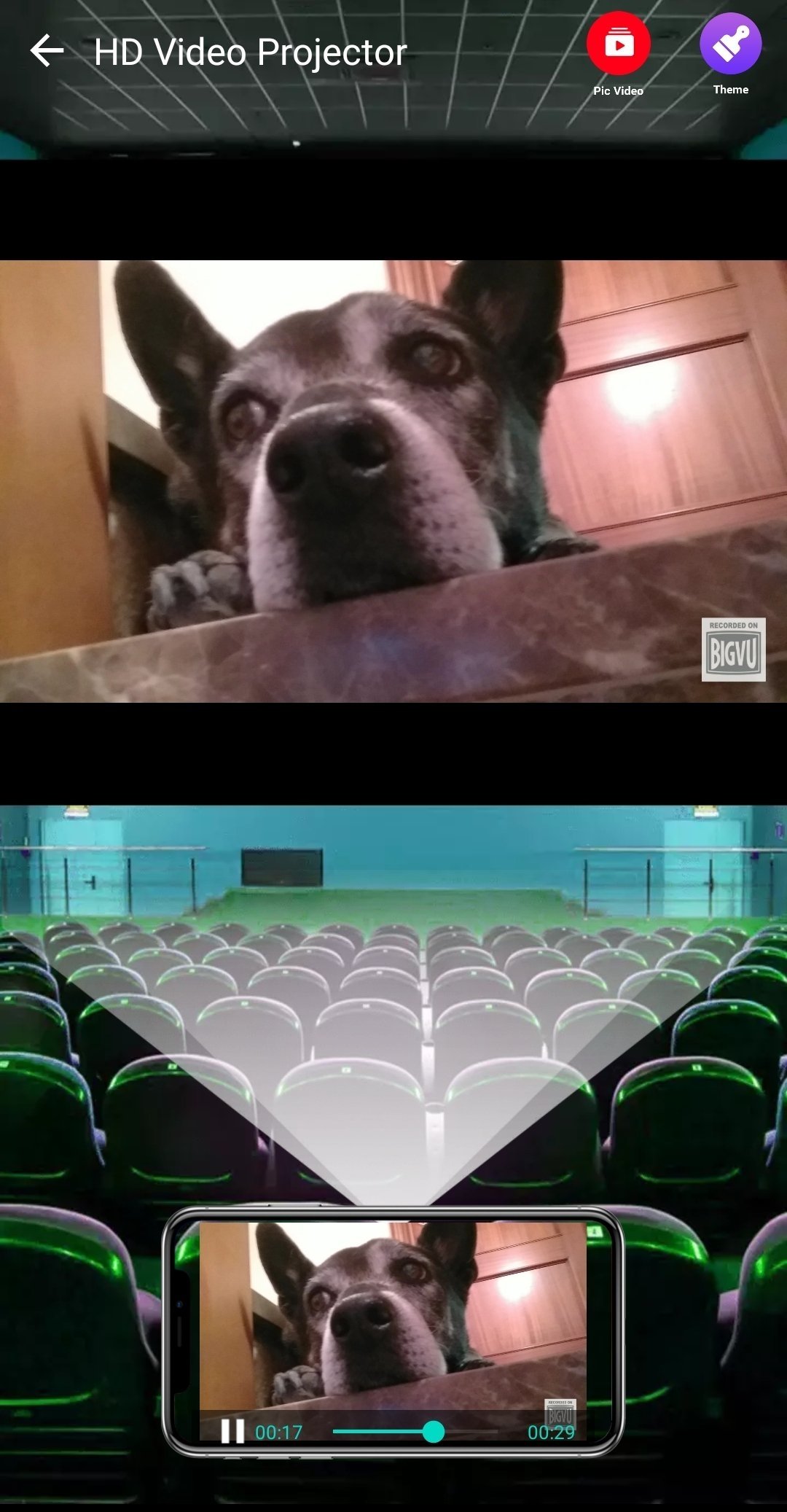 HD Video Projector Simulator