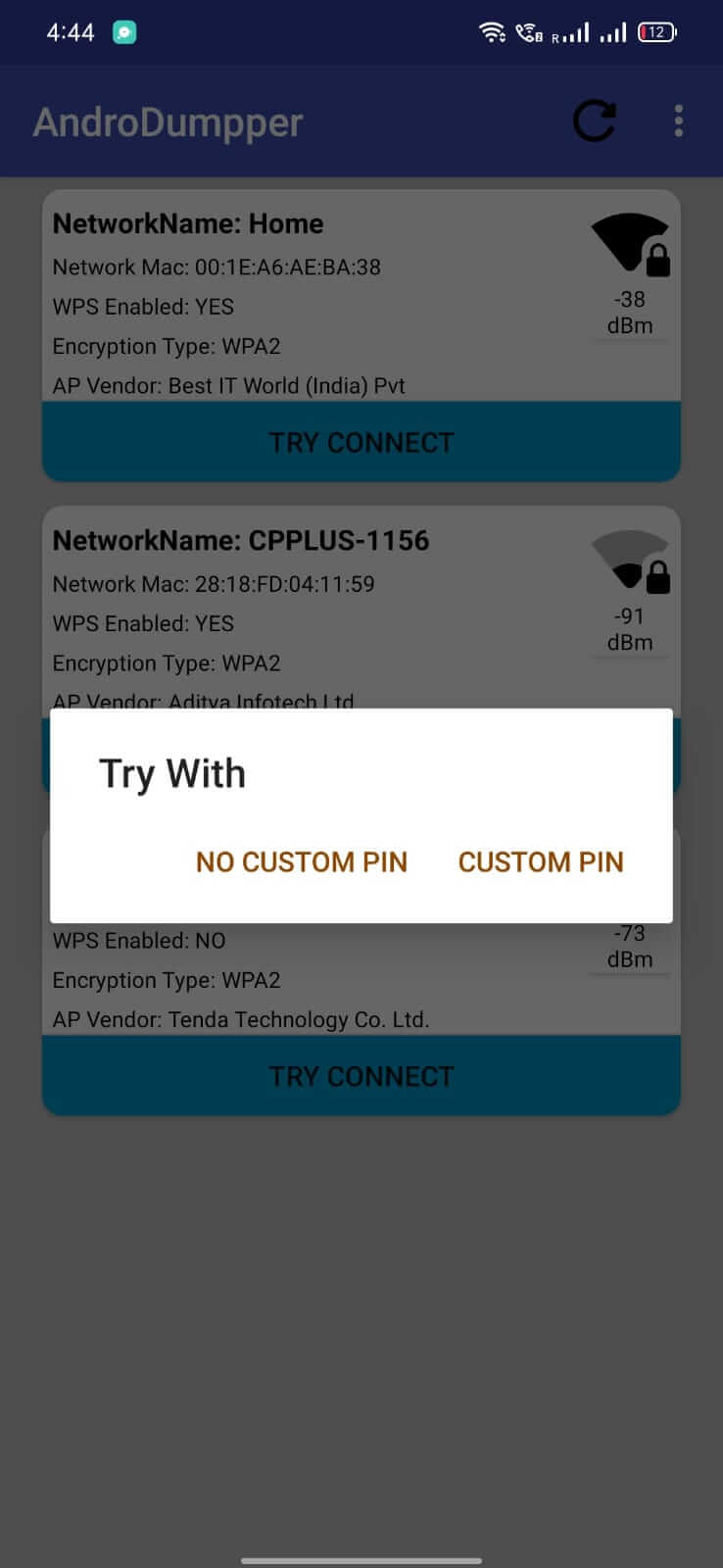 AndroDumpper