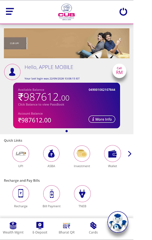 CUB All in one Mobile App CUB All in one Mobile App