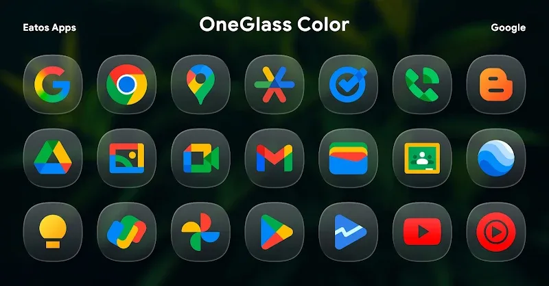 OneGlass 8 (Color) - Icon Pack
