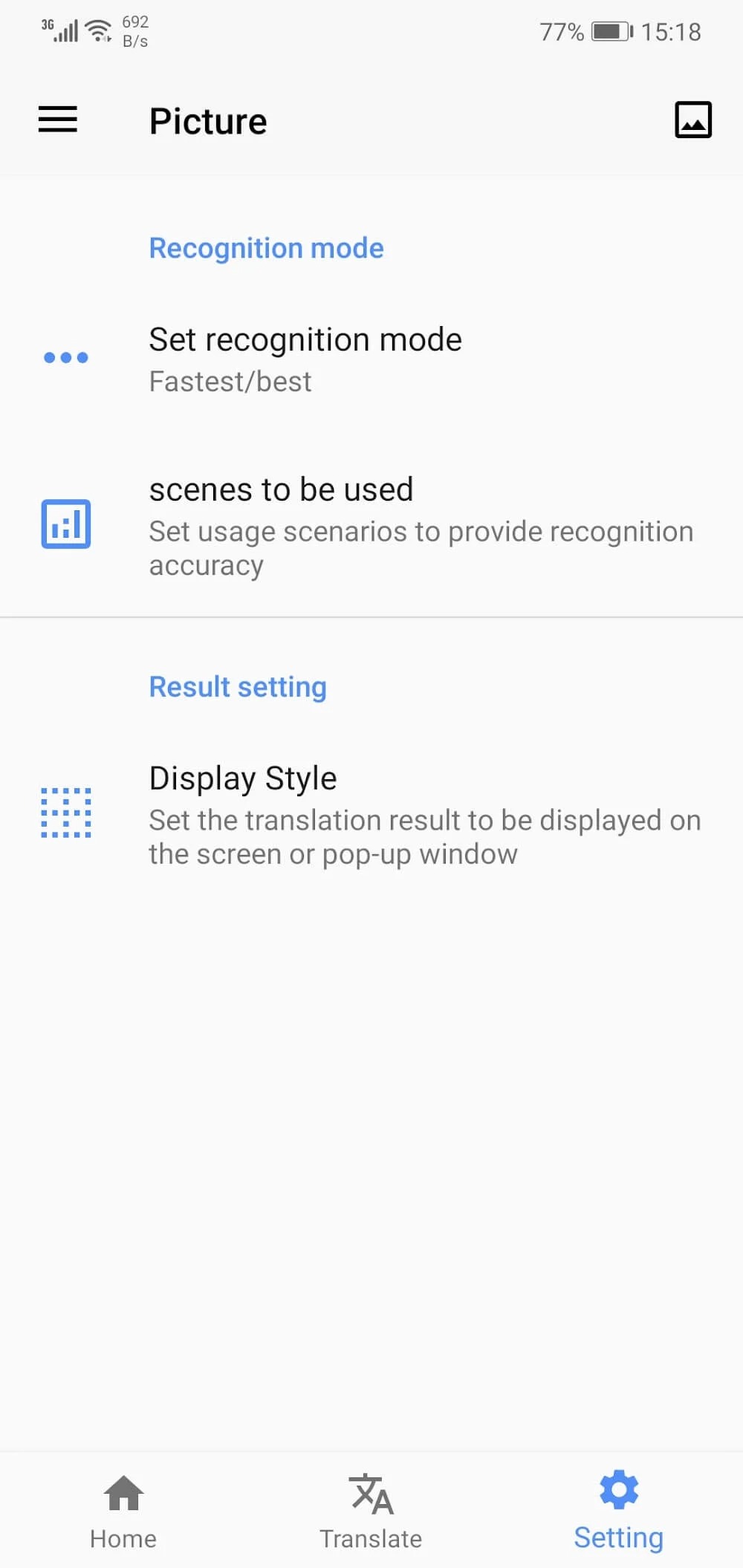 Screen Translation