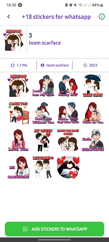 +18 Stickers For WhatsApp
