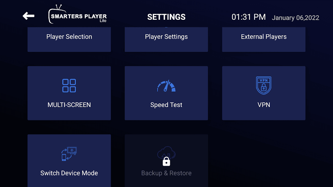 Smarters Player Lite