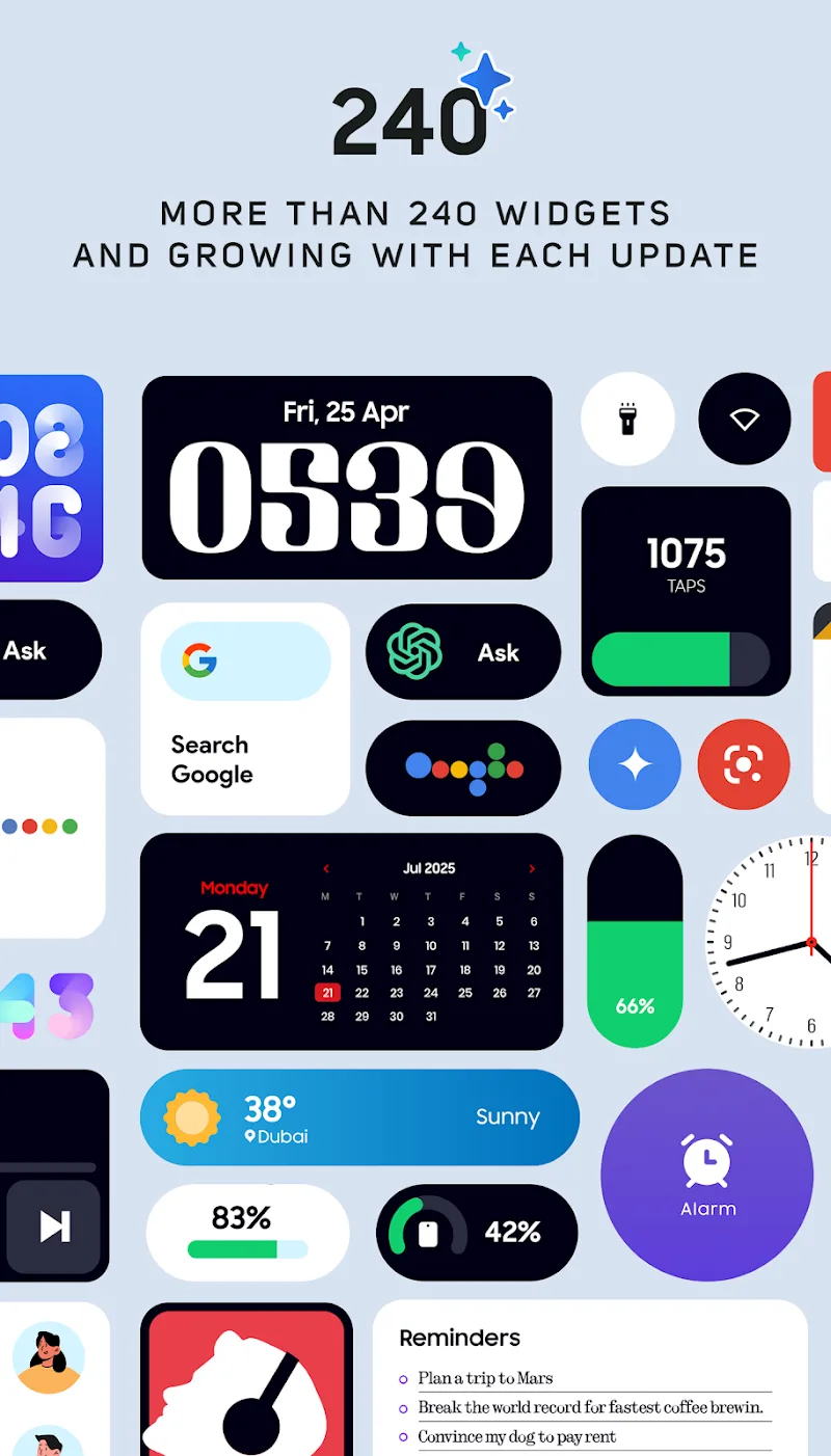 One UI Widgets