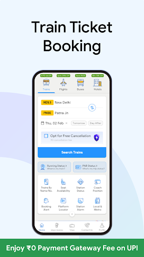 ixigo Train Status Ticket Book