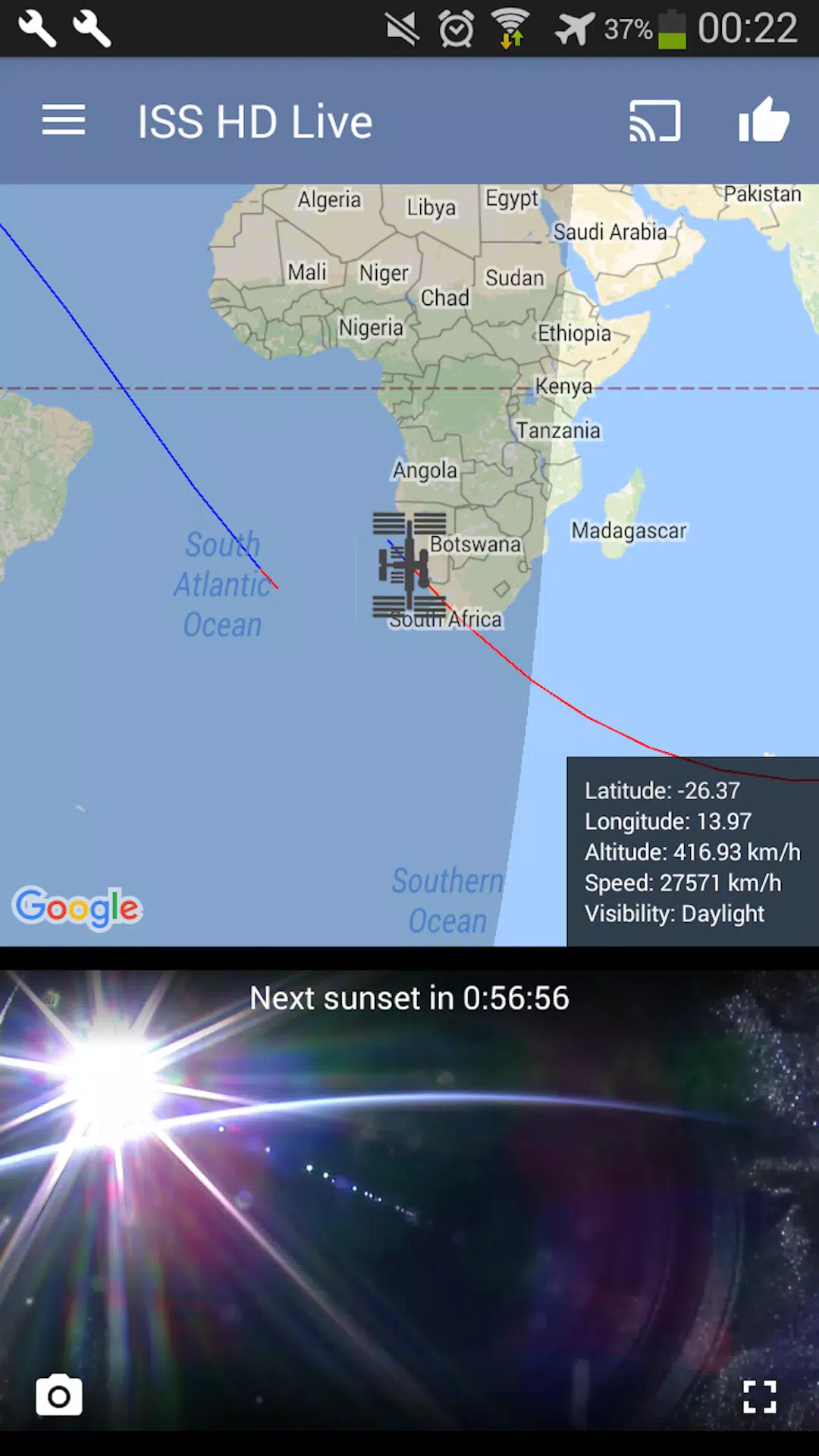 ISS Live Now: Live Earth View ISS Live Now: Live Earth View