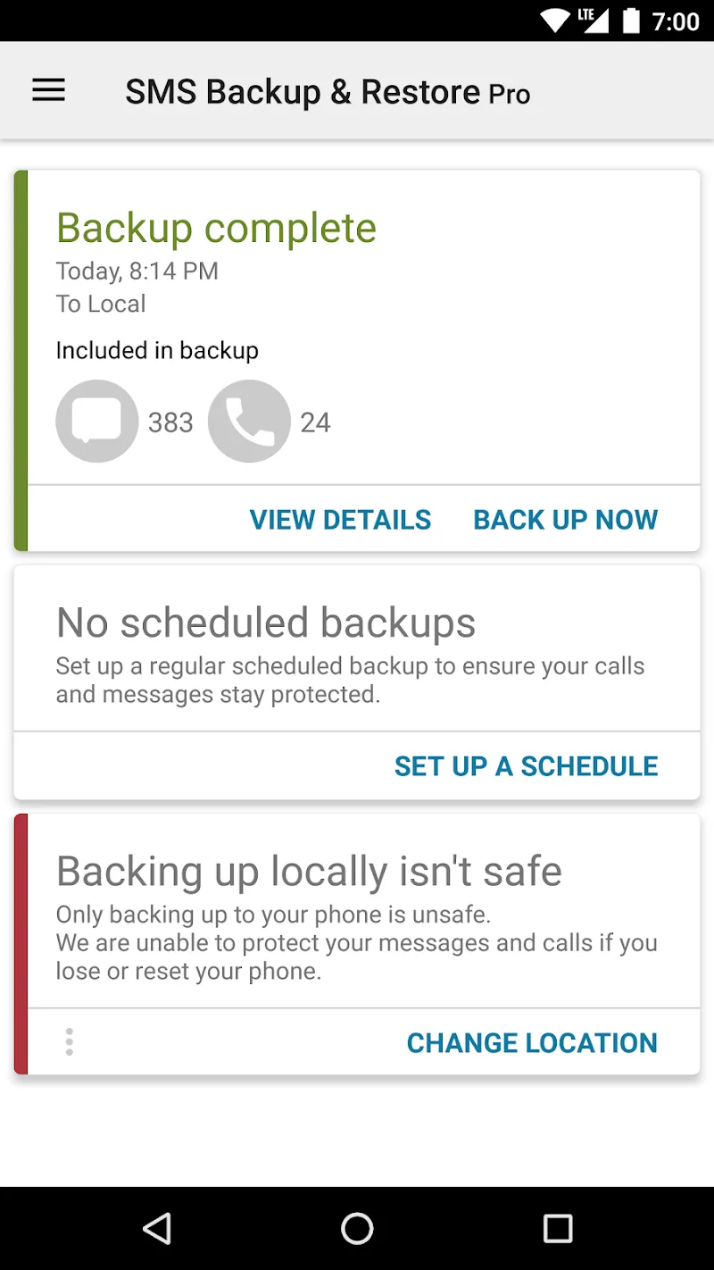 SMS Backup & Restore Pro SMS Backup & Restore Pro
