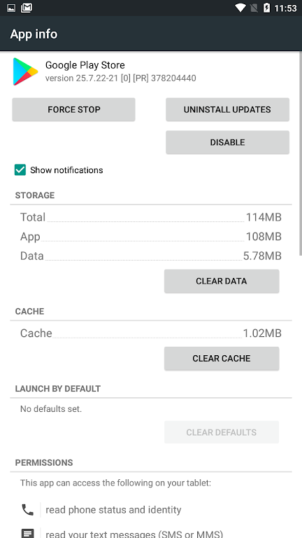 Play Store Update