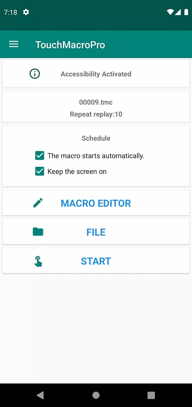 Touch Macro Pro