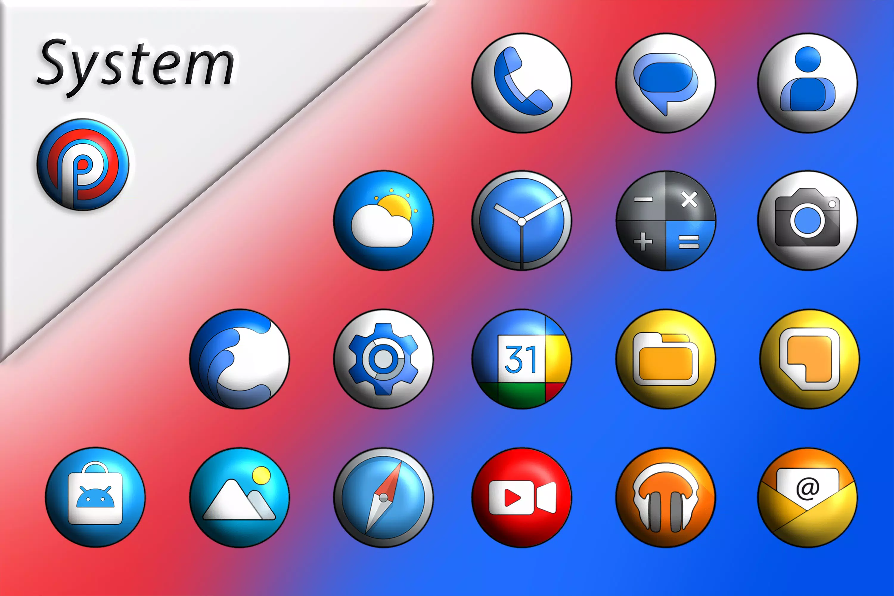 Pixly 3D - Icon Pack