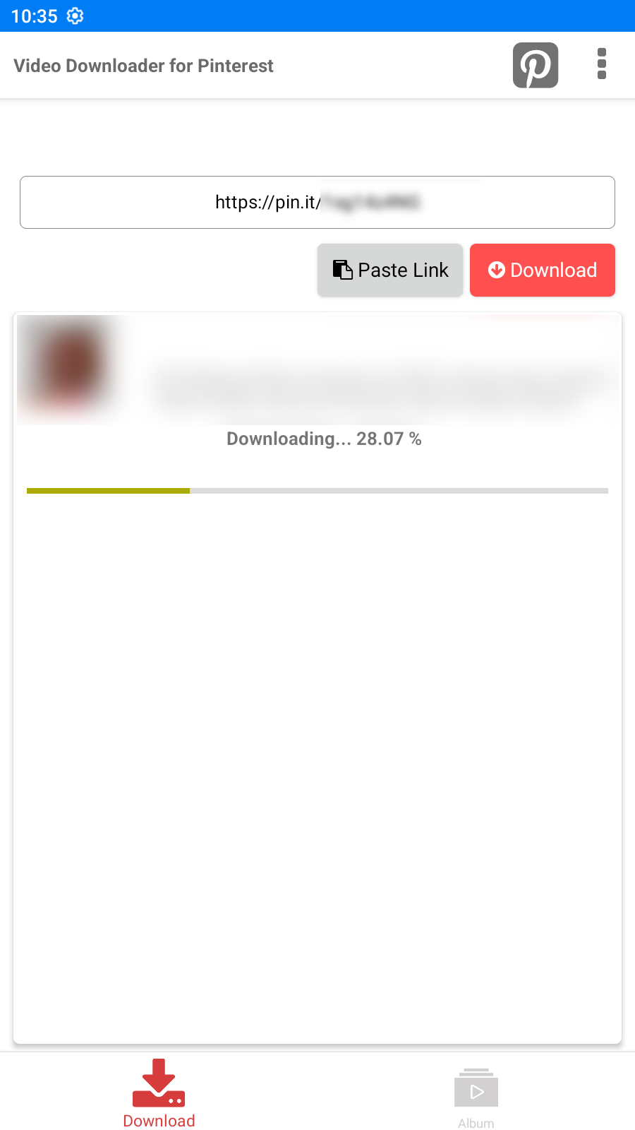 Video Downloader for Pinterest