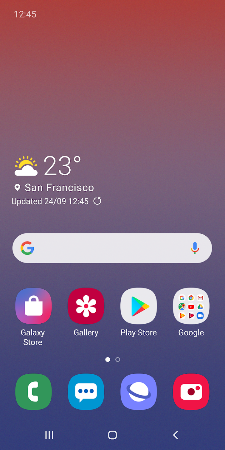 Samsung One UI Samsung One UI