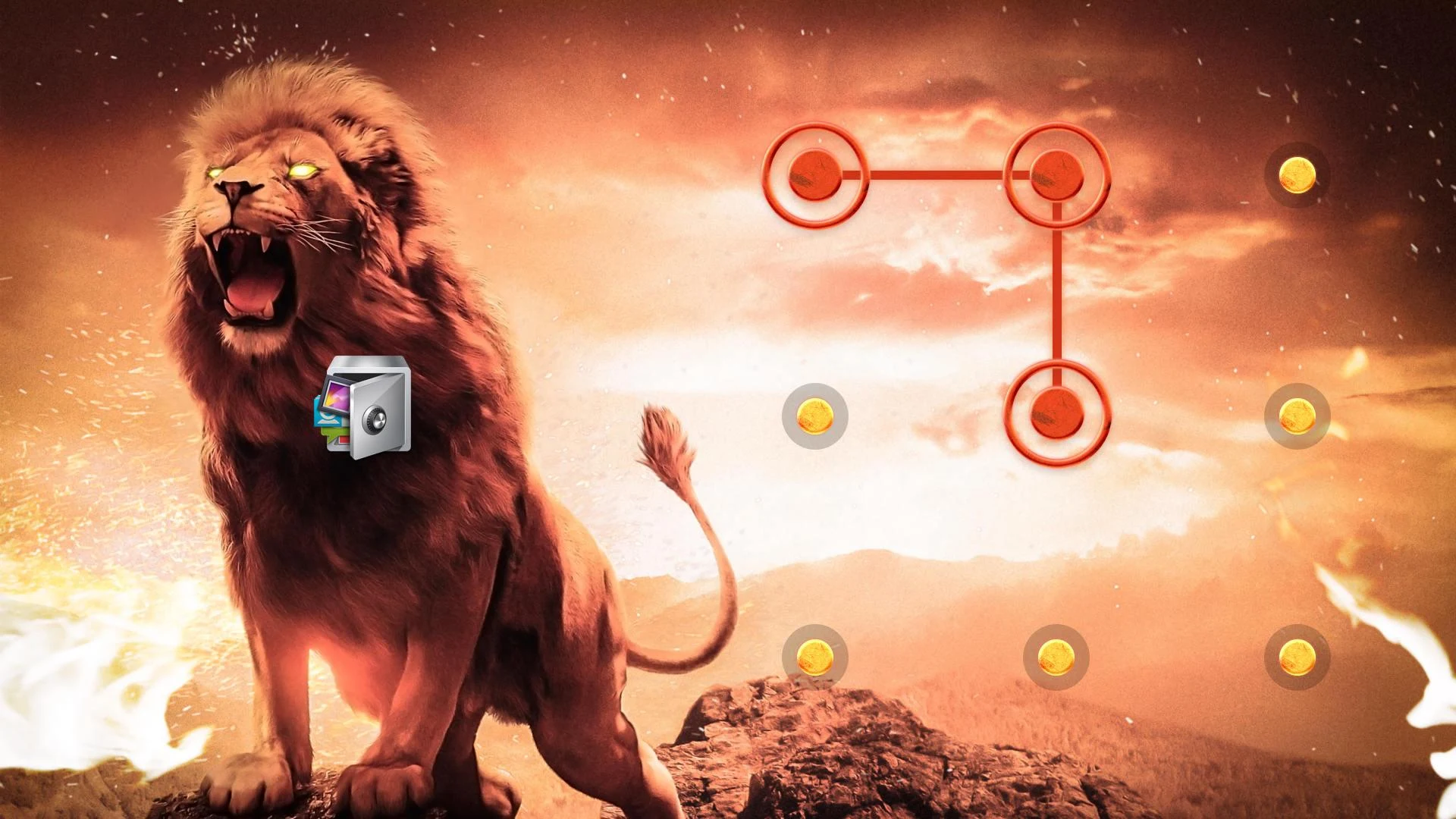 AppLock Live Theme Lion