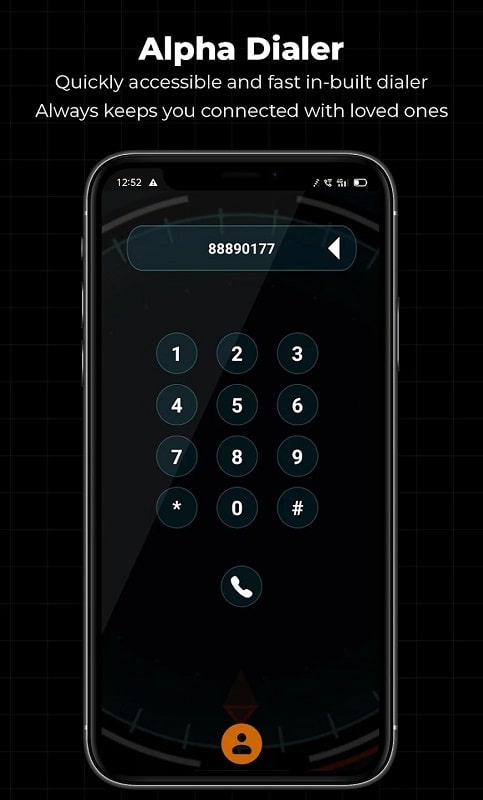 Alpha Hybrid Launcher 4D theme