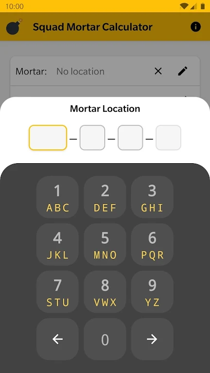 Squad Mortar Calculator Squad Mortar Calculator